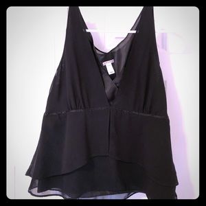 Black Layered Tank